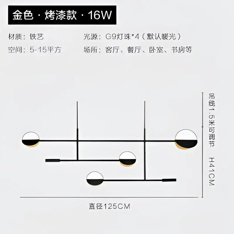 Modern black & white geometric pendant light kitchen decorbites geometric iron
