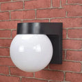 Modern black & white globe wall lamp outdoor porch light