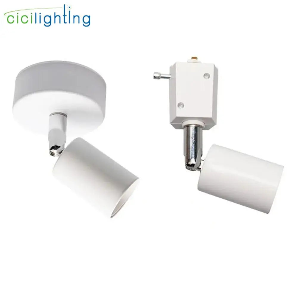 Modern black & white industrial ceiling light kitchen track lighting