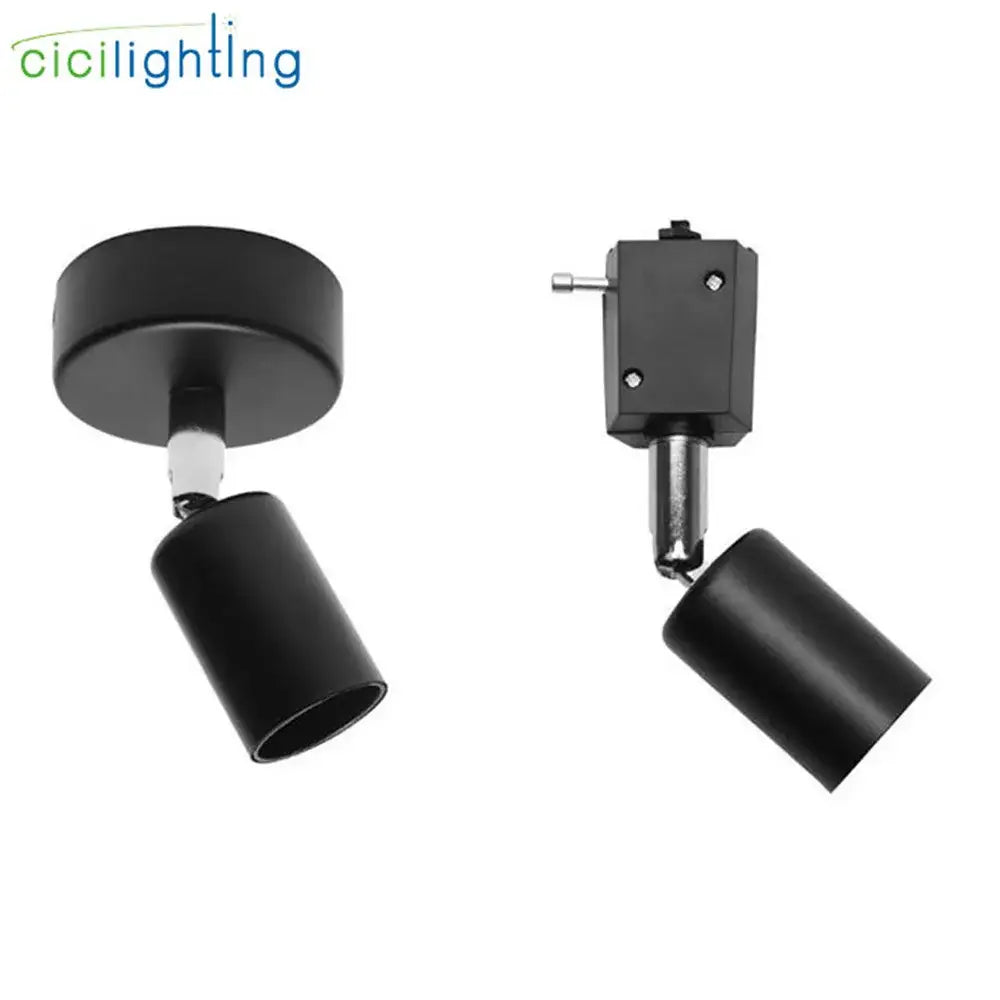 Modern black & white industrial ceiling light kitchen track lighting