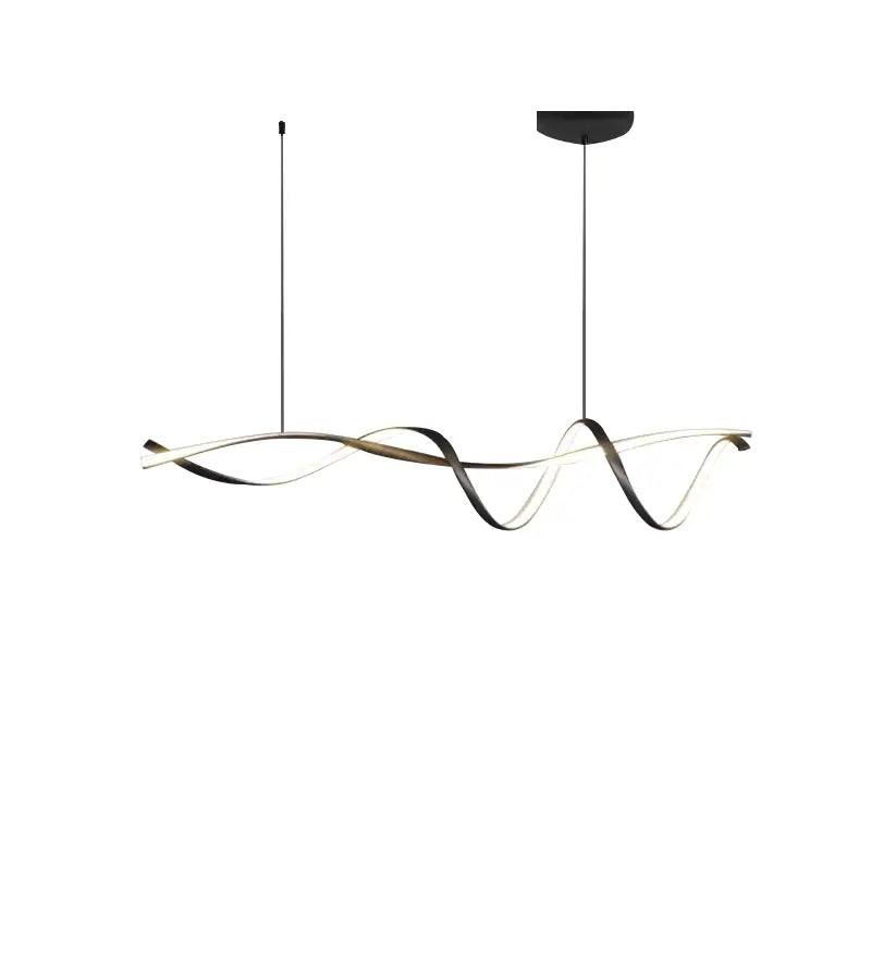 Modern black & white led chandelier – dining room pendant light
