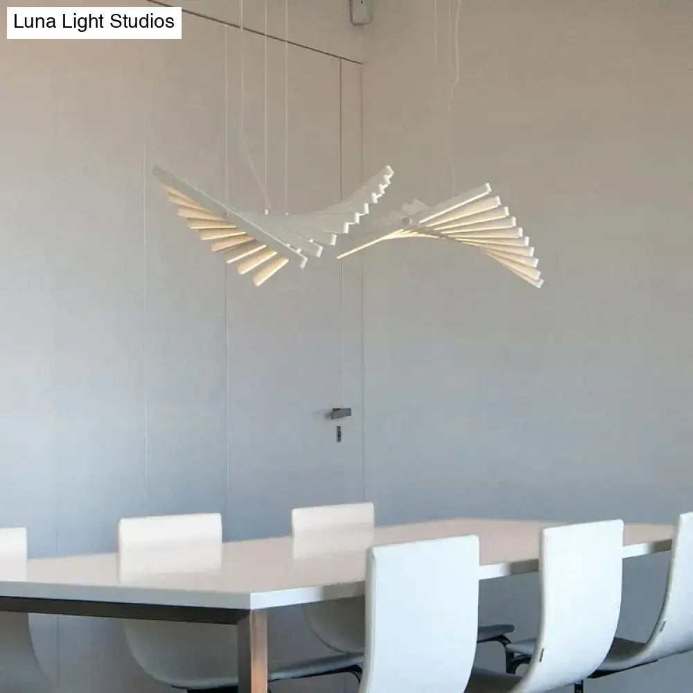 Modern black & white led chandelier – living room pendant light