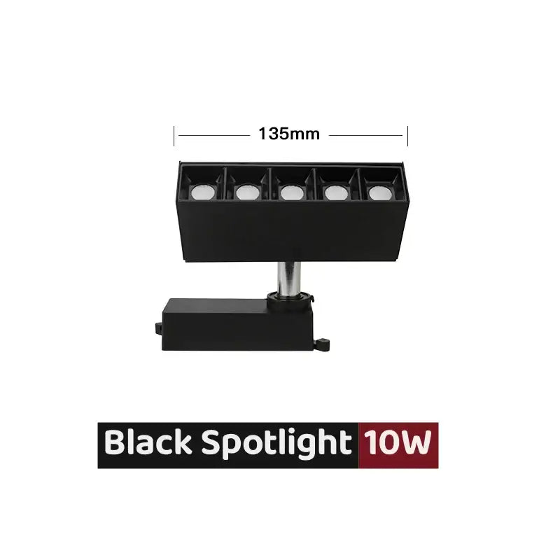 Modern black & white led linear grille track spotlights living room