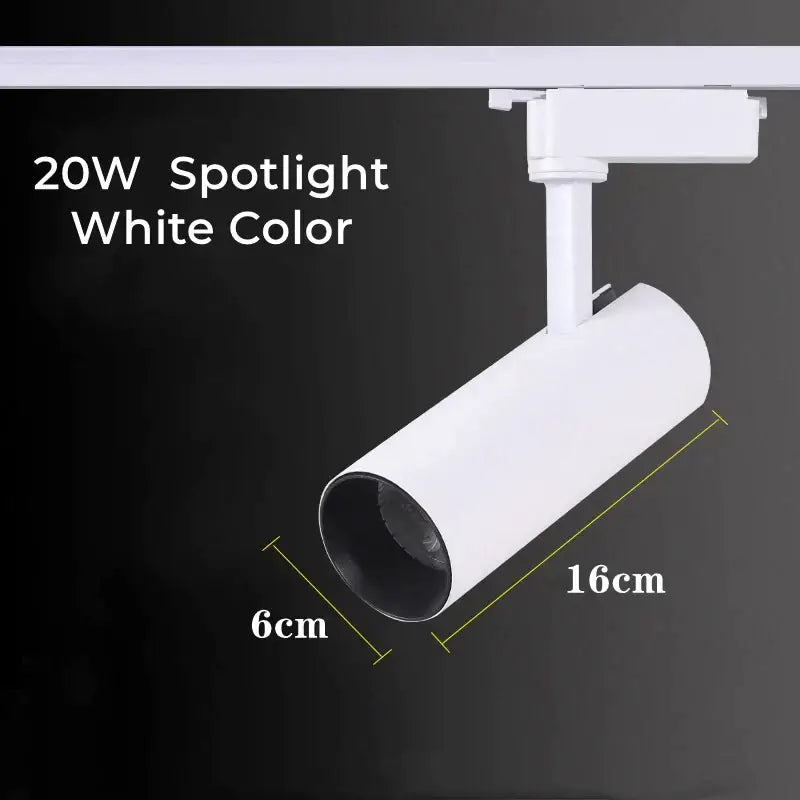 Modern black & white led linear grille track spotlights living room
