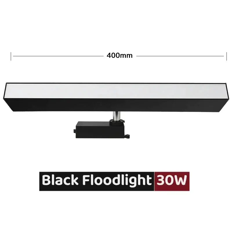 Modern black & white led linear grille track spotlights living room