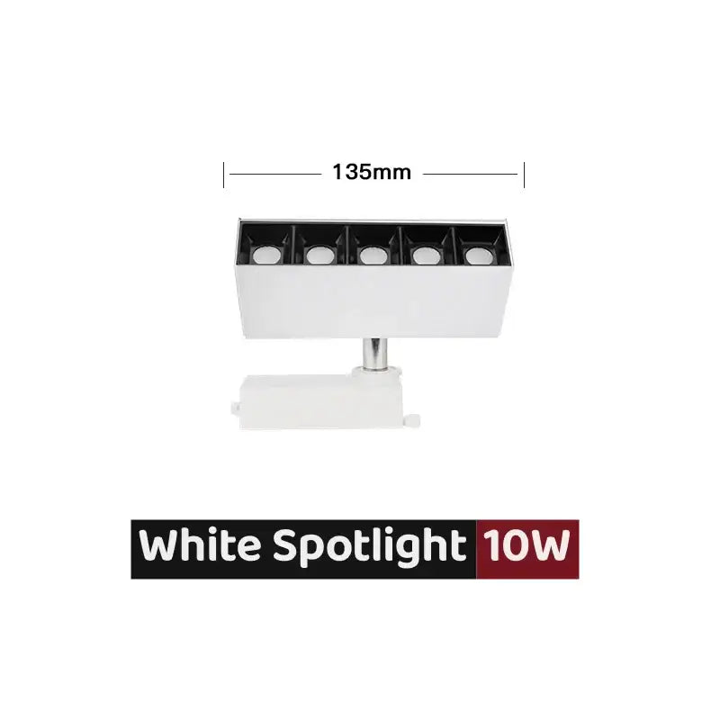 Modern black & white led linear grille track spotlights living room