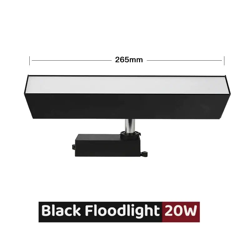 Modern black & white led linear grille track spotlights living room