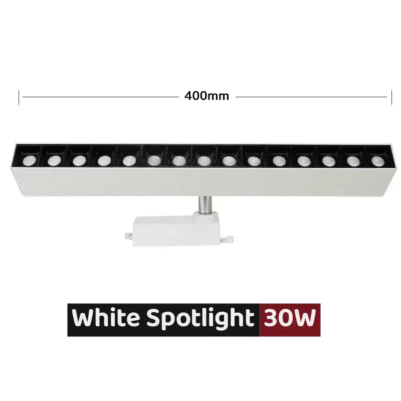 Modern black & white led linear grille track spotlights living room