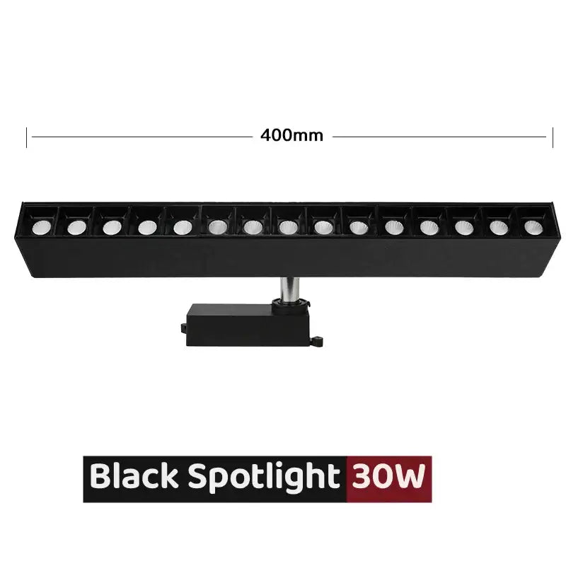Modern black & white led linear grille track spotlights living room