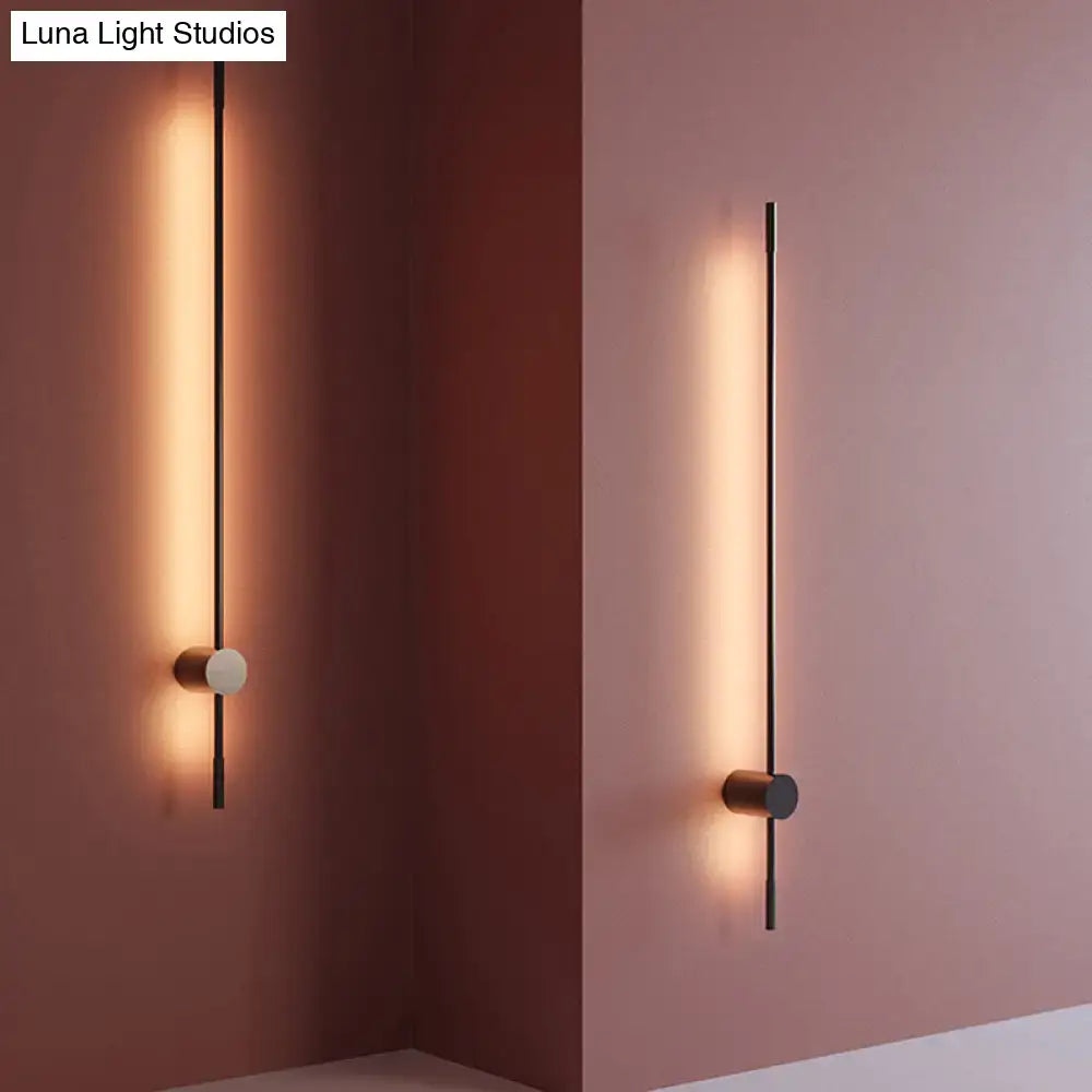Modern black & white led metal wall sconce living room indoor lighting
