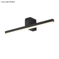 Modern black & white led vanity light bathroom wall sconce warm color temperature