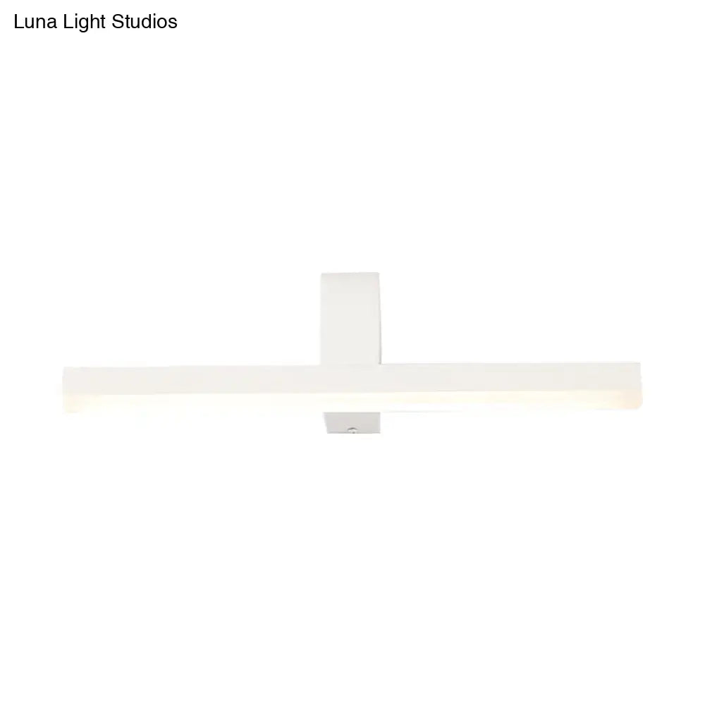 Modern black & white led vanity light bathroom wall sconce warm color temperature
