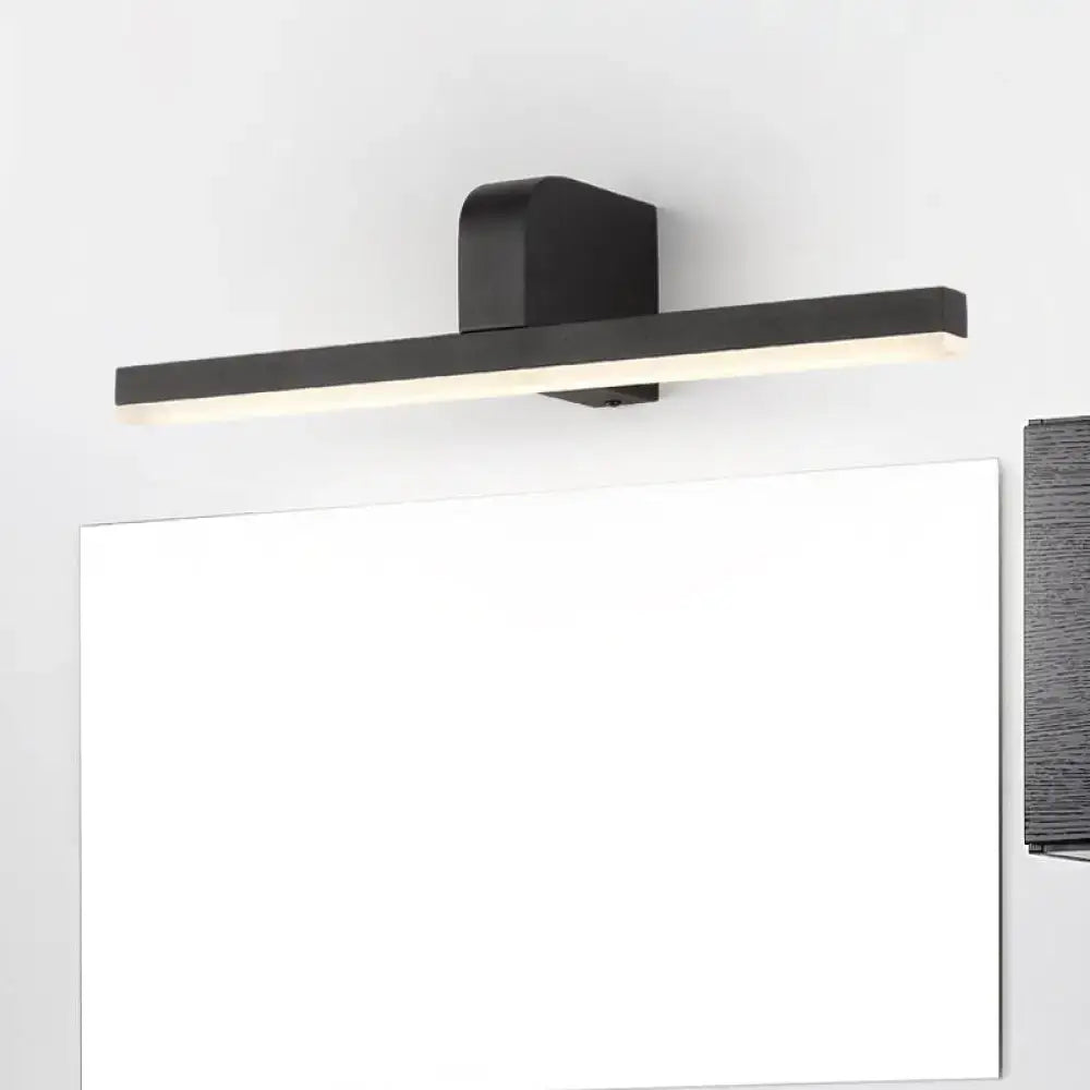Modern black & white led vanity light bathroom wall sconce warm color temperature