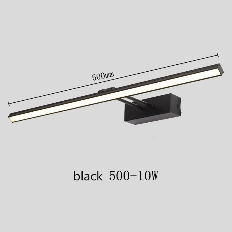Modern black & white led vanity mirror light bathroom sconce