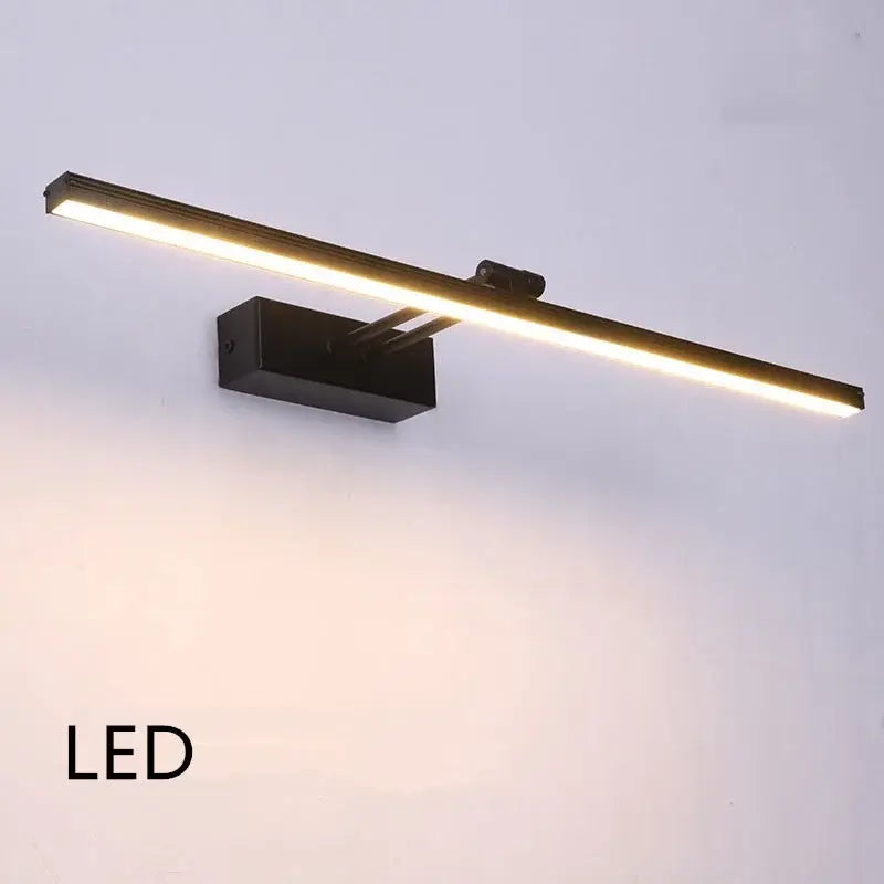 Modern black & white led vanity mirror light bathroom sconce