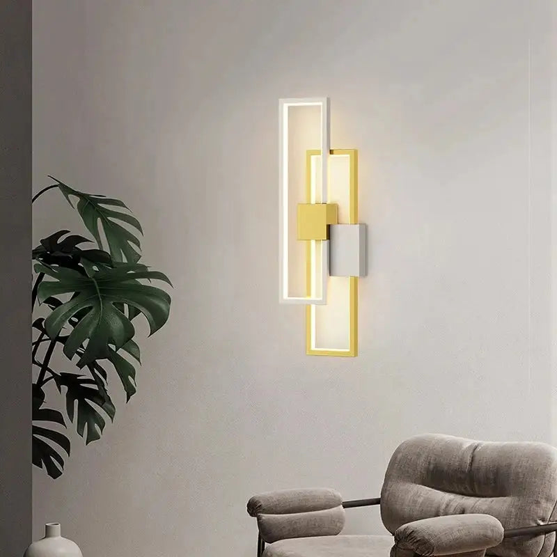 Modern black & white led wall lamp – minimalist bedroom sconce