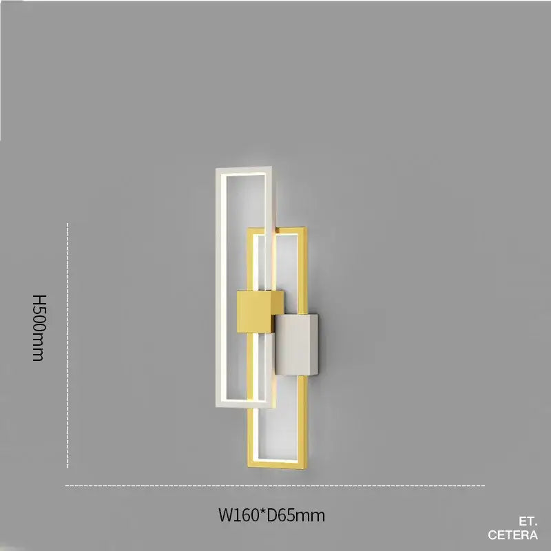 Modern black & white led wall lamp – minimalist bedroom sconce