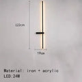 Modern black & white led wall lights living room minimalist sconce