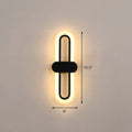 Modern black & white led wall sconce – living room 110v-120v light type