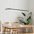 Modern black & white oval led light kitchen island pendant 110v-120v