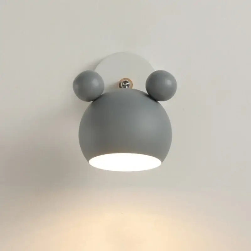 Modern black & white panda led wall lamp bathroom mirror light