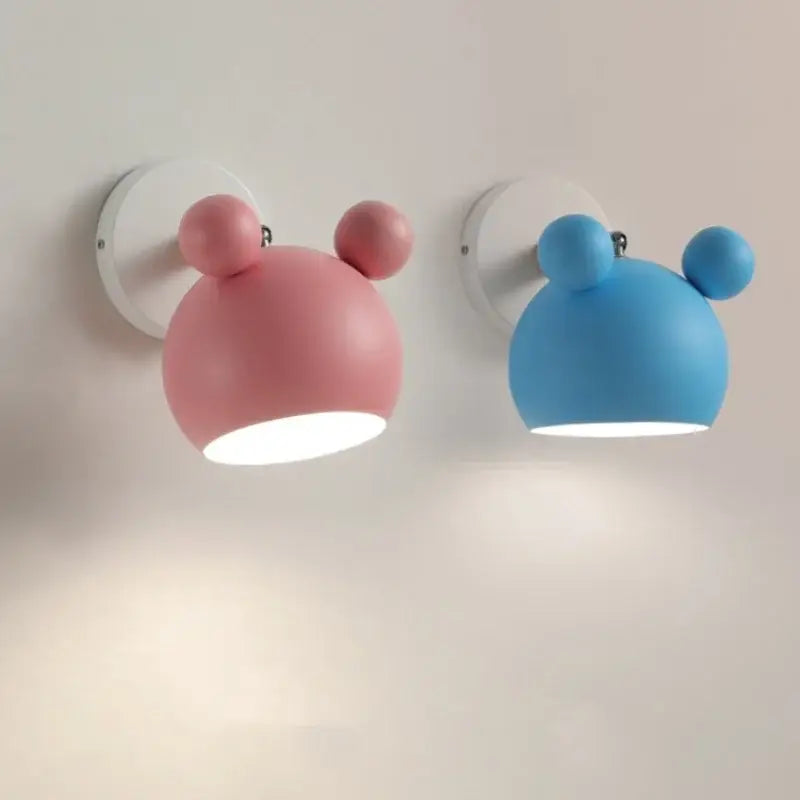 Modern black & white panda led wall lamp bathroom mirror light
