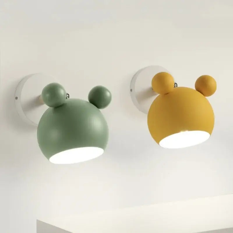 Modern black & white panda led wall lamp bathroom mirror light