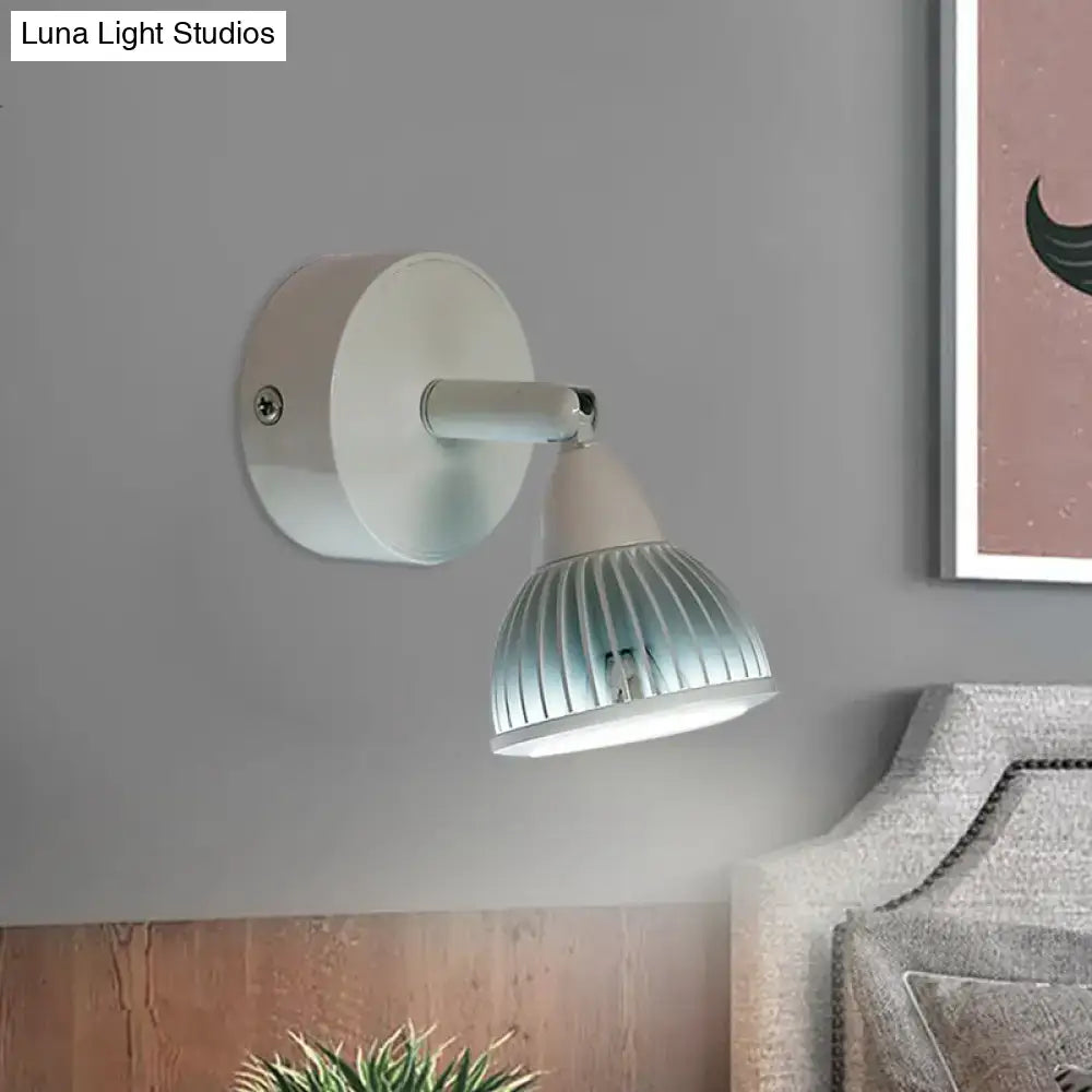 Modern black & white rotatable wall light – bedroom led spotlight