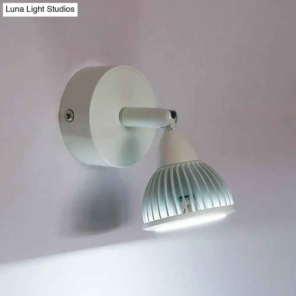 Modern black & white rotatable wall light – bedroom led spotlight