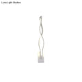 Modern black & white twisted wall light sconce – living room 110v-120v