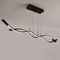 Modern black & white wave shaped pendant lamp dining room lighting