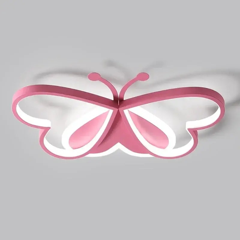 Modern blue butterfly ceiling light for bedroom