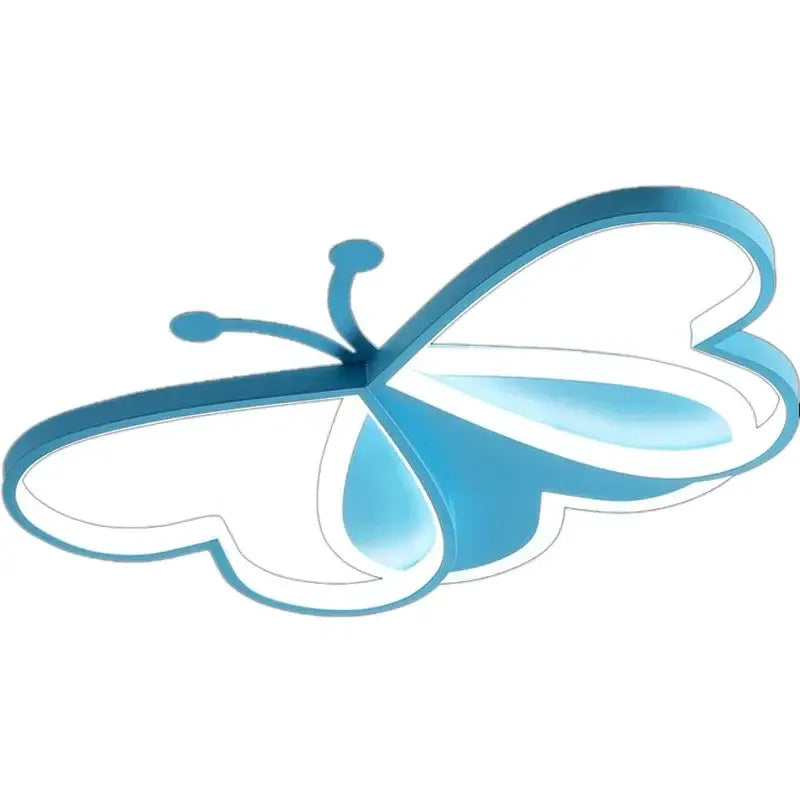 Modern blue butterfly ceiling light for bedroom