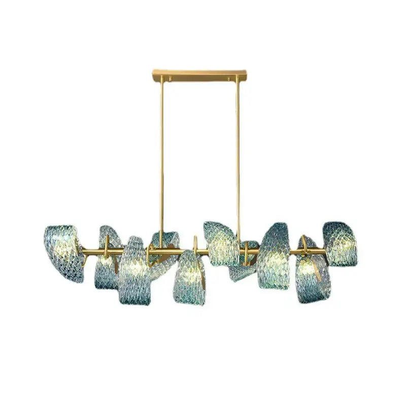 Modern blue & green decorbites glass chandelier dining room light