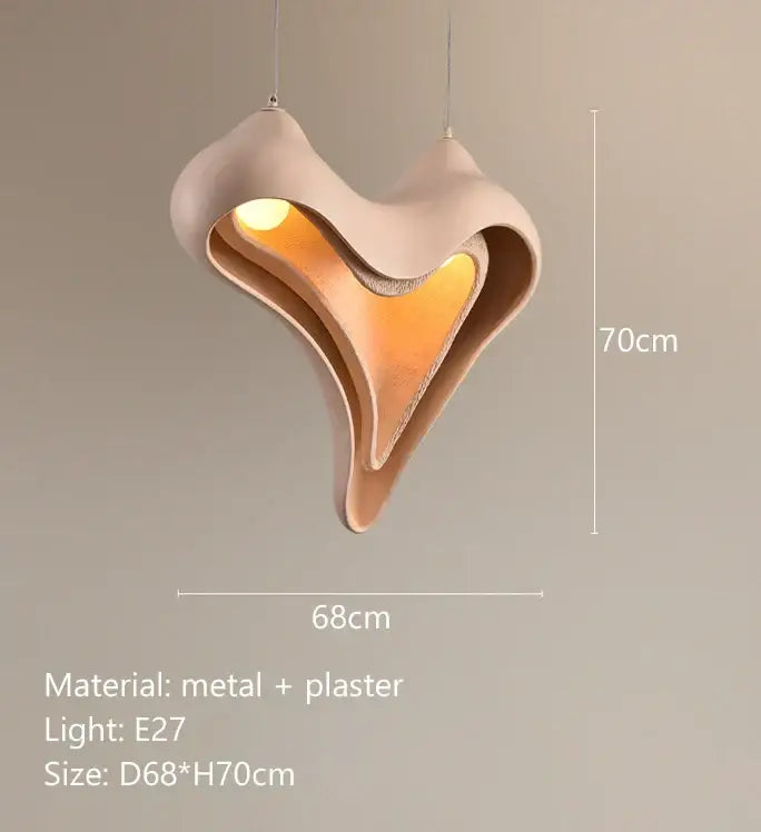 Modern blush pink ceramic pendant light dining room decorbites conch