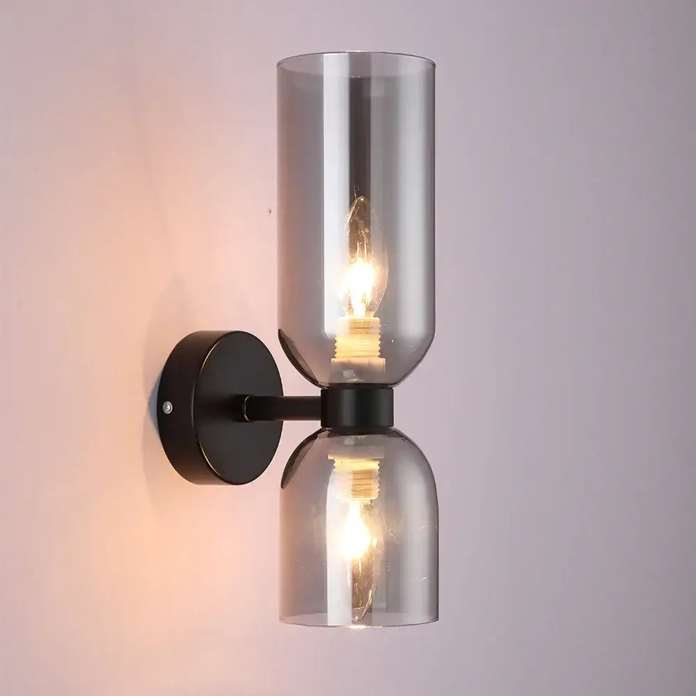 Modern brass and decorbites glass ball wall lamps bedroom sconces