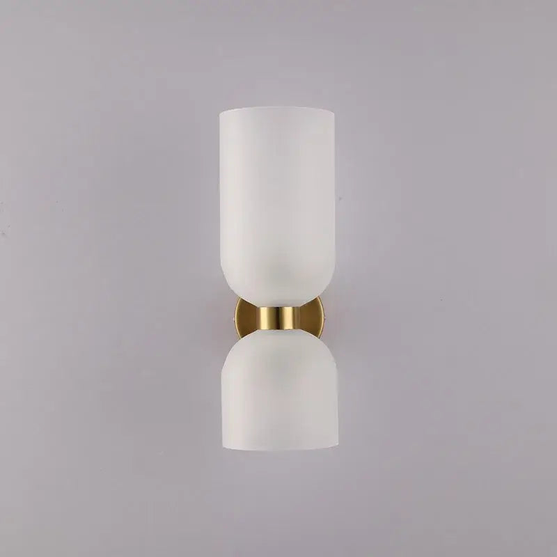 Modern brass and decorbites glass ball wall lamps bedroom sconces