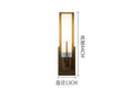 Modern brass and frosted glass led wall lights for living room