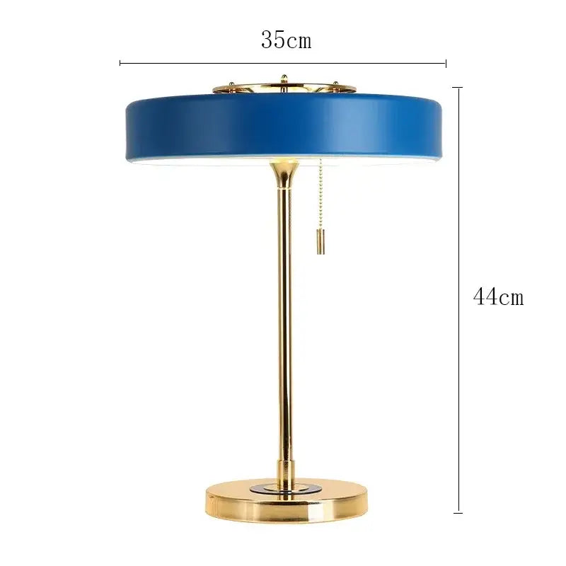 Modern brass and glass led table lamp bedroom scandinavia lighting
