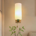 Modern brass and opal glass wall lamp bedroom sconce 220v-240v