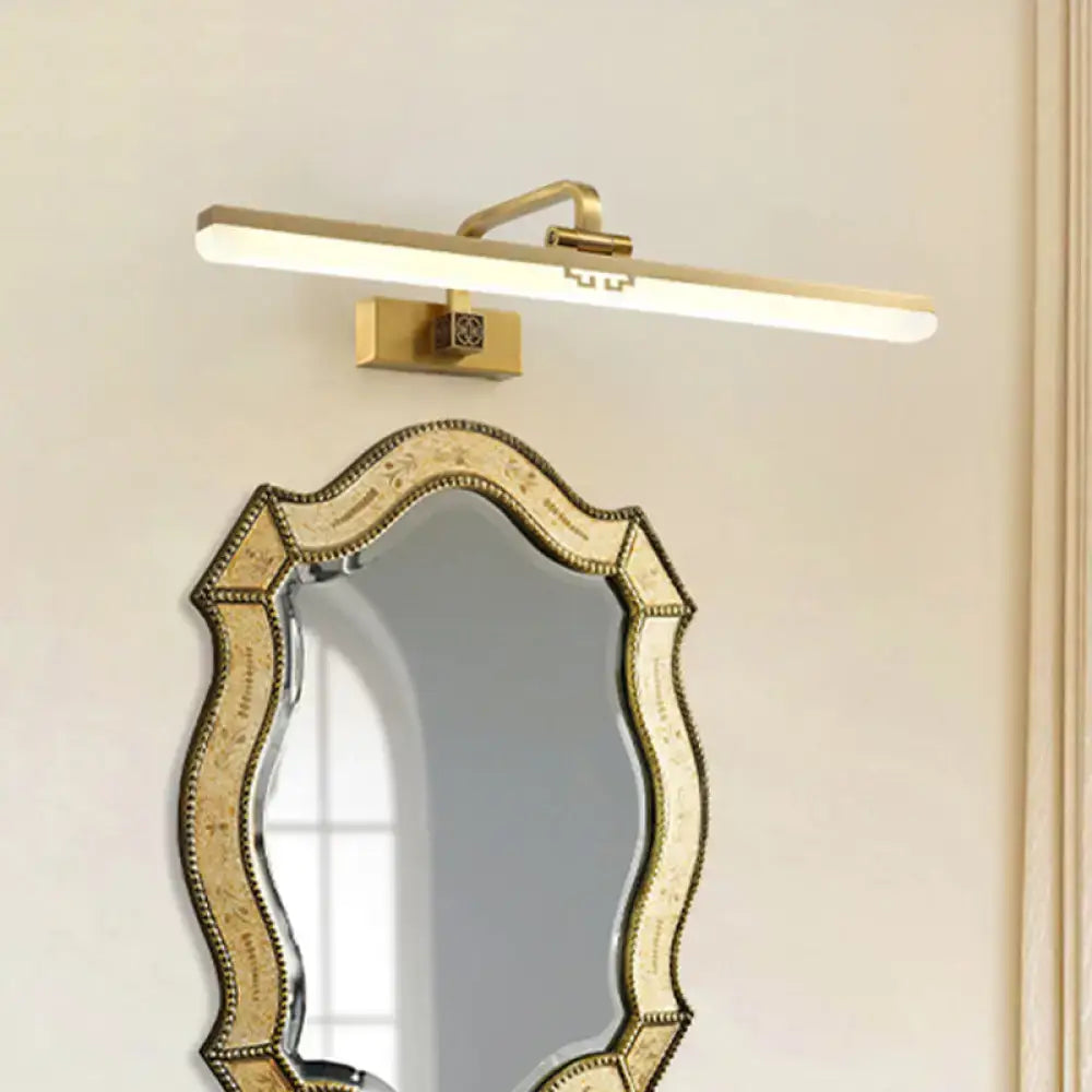 Modern brass & black led wall sconce dressing table vanity light