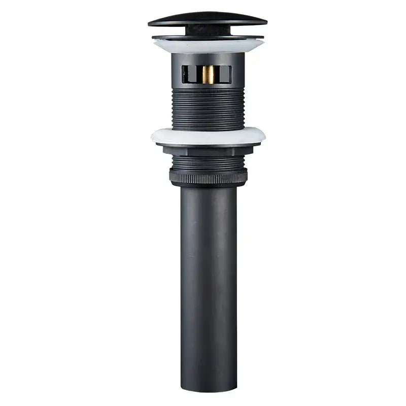 Modern brass black pop up drain stopper bathroom sink overflow