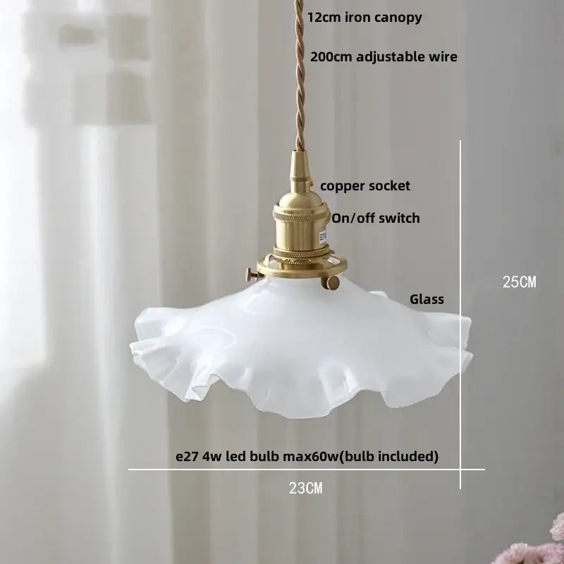 Modern brass clear glass led pendant light for dining room