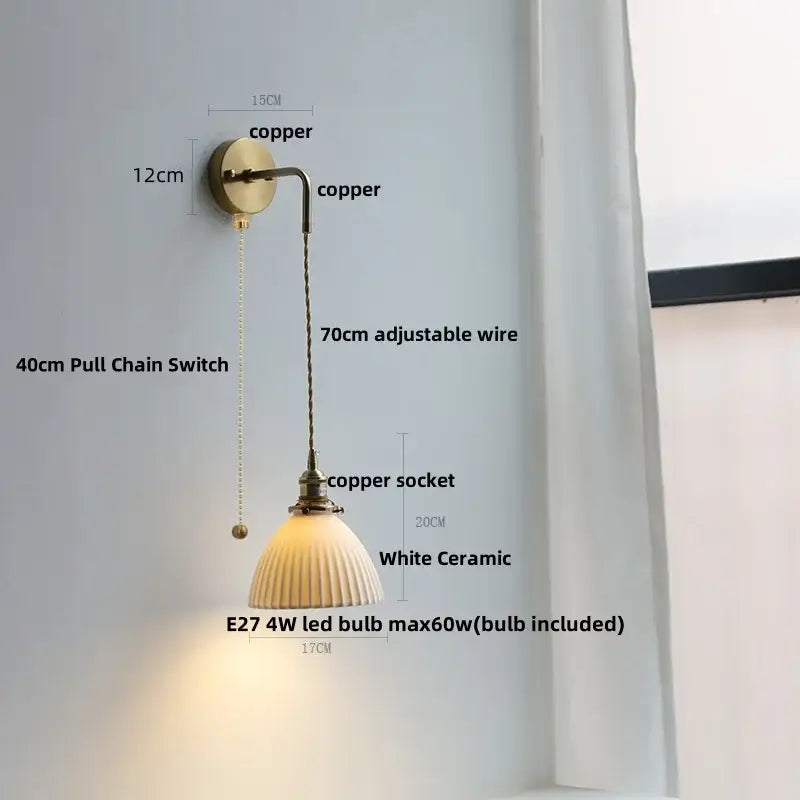 Modern brass crystal wall lamp bathroom mirror light