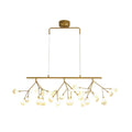 Modern brass finish branching island light dining room chandelier