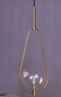 Modern brass glass ball pendant lighting bedroom globe light