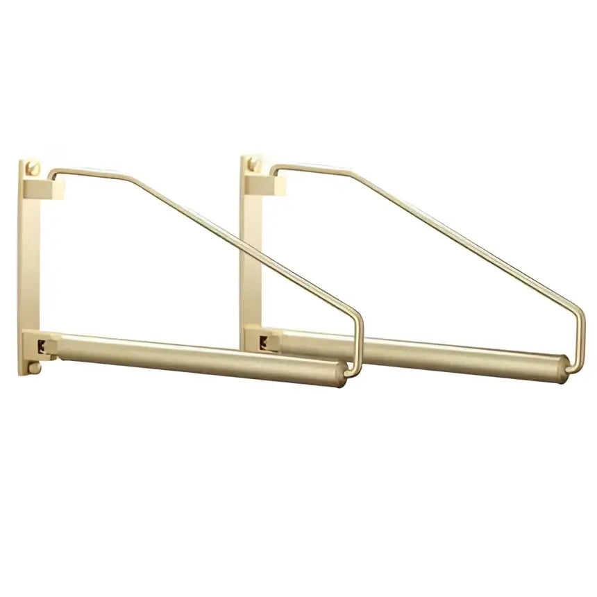 Modern brass gold wall clothing rack bedroom hanging organizer