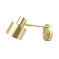 Modern brass grenade shade wall light – corridor adjustable arm sconce