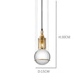 Modern brass honeycomb crystal ball led pendant light dining room