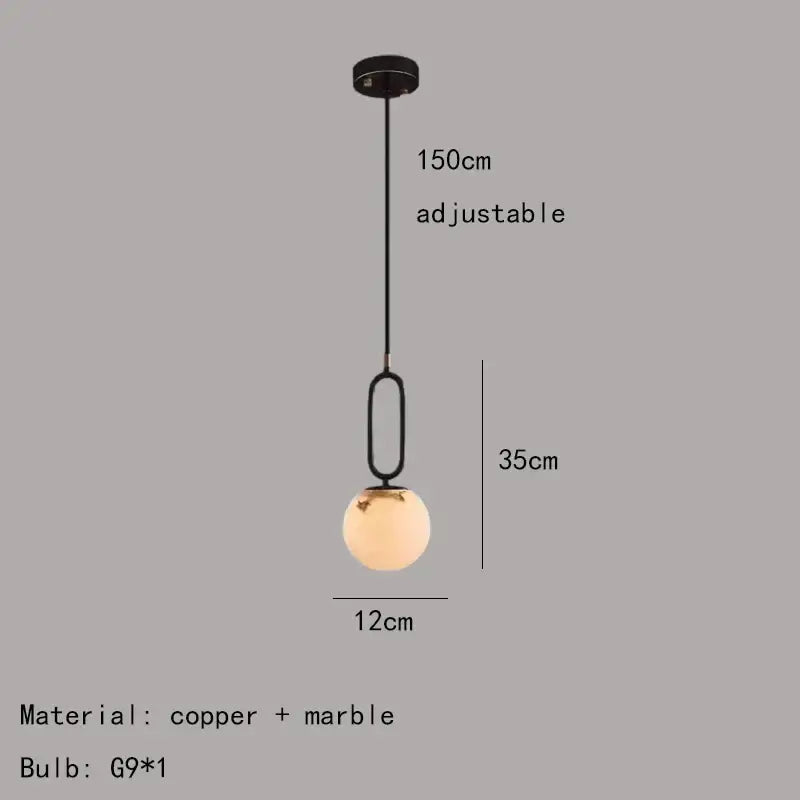 Modern brass led pendant lights gold & black kitchen decorbites brass led